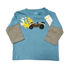 NWT Gymboree Race Car Appliqué Shirt Size 6-12 months